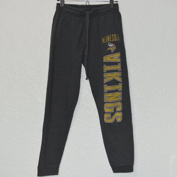 Womens NFL Vikings Grey Sweatpants Size S (60% cotton/40% polyester) - Picture 1 of 3
